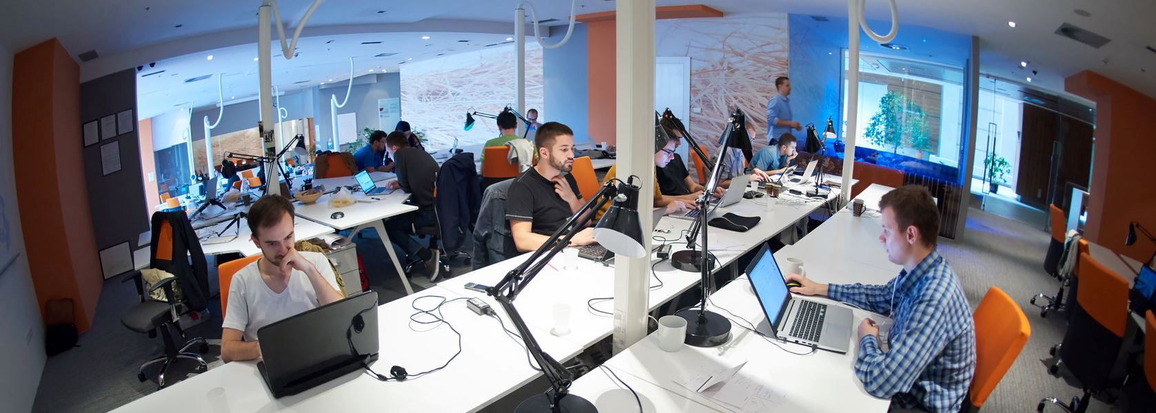 49121335 – startup business people group working everyday job  at modern office